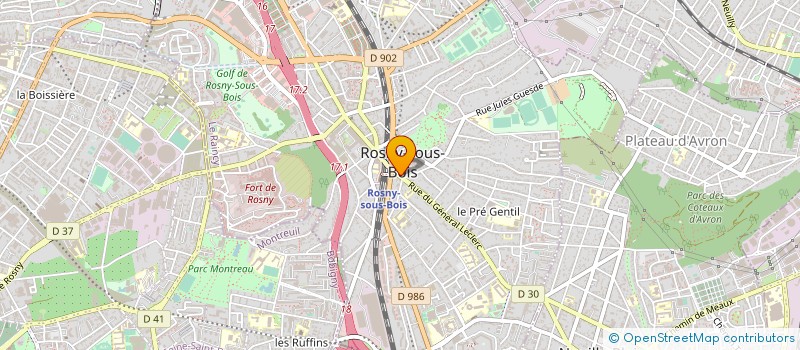 localisation de l'entreprise CONSTELLATION à ROSNY-SOUS-BOIS