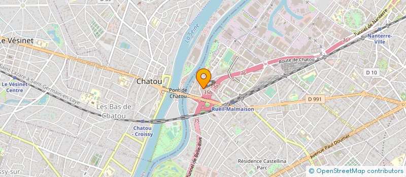 localisation de l'entreprise CONSTR AUTOROUTE TRAVERS OUESTPARISIEN  NANTERRE