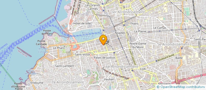 localisation de l'entreprise CONSTR COUVERT INDUST ET TRADITIONNELLES à MARSEILLE