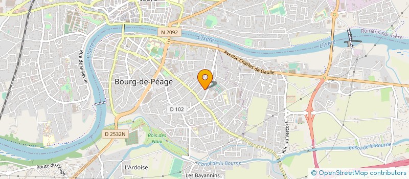 localisation de l'entreprise CONSTR ENTRETIEN CHAUFFAGE REGULATION à BOURG-DE-PEAGE