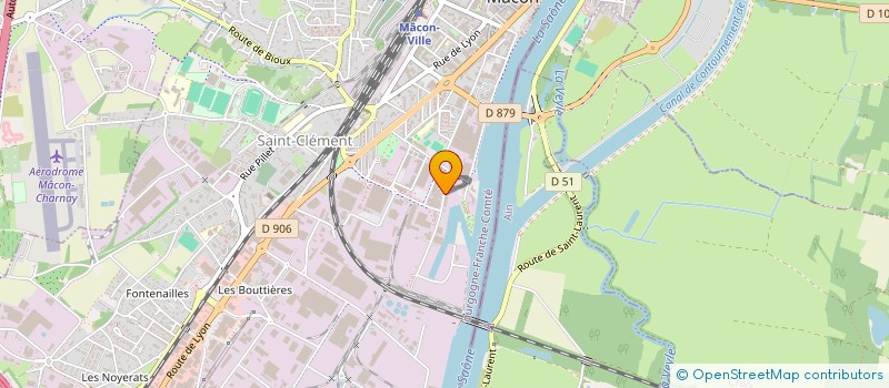 localisation de l'entreprise CONSTR METALLIQUE ET CHAUFFAGE à MACON