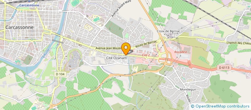 localisation de l'entreprise CONSTR PYRENE CERDAGNE CAPCIR à CARCASSONNE