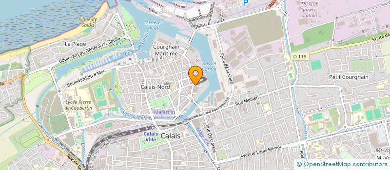 localisation de l'entreprise CONSTR REPAR NAVALES DU NORD à CALAIS