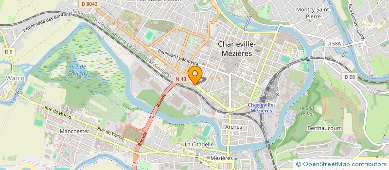 localisation de l'entreprise CONSTRECO+  CHARLEVILLE-MEZIERES