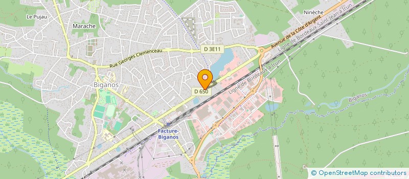 localisation de l'entreprise CONSTROTECHNIQUE  BIGANOS