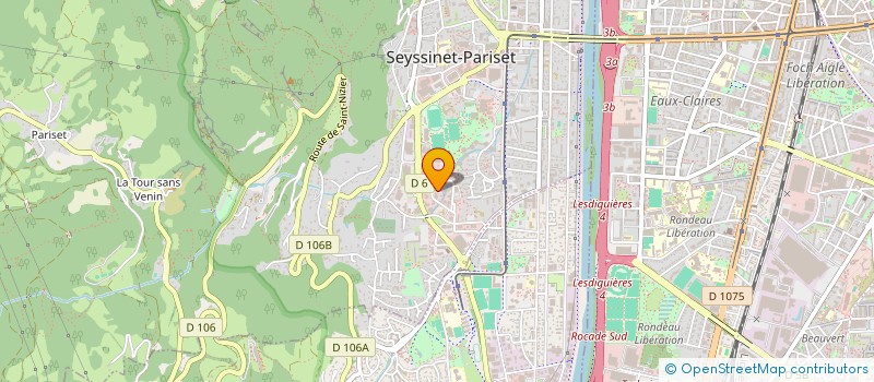 localisation de l'entreprise CONSTRU'BAT  SEYSSINET-PARISET