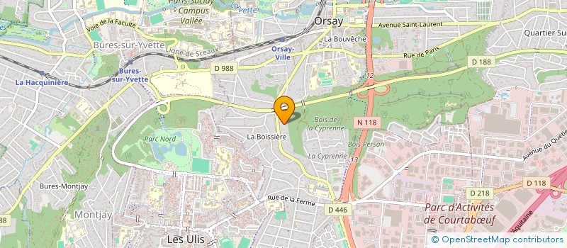 localisation de l'entreprise CONSTRUBA à ORSAY