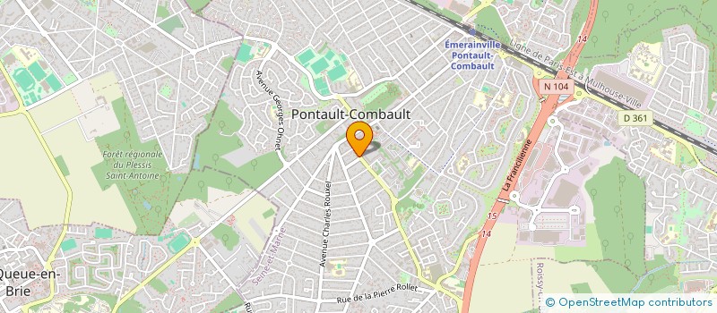 localisation de l'entreprise CONSTRUBAT IDF à PONTAULT-COMBAULT