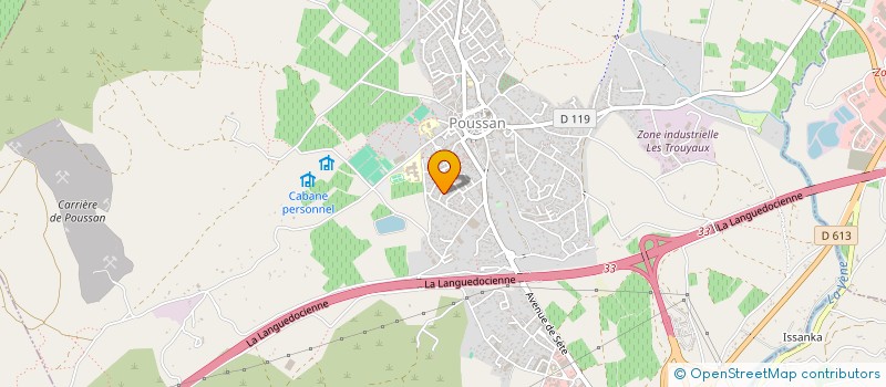 localisation de l'entreprise CONSTRUC DE VILLAS LANGUEDOC. à POUSSAN