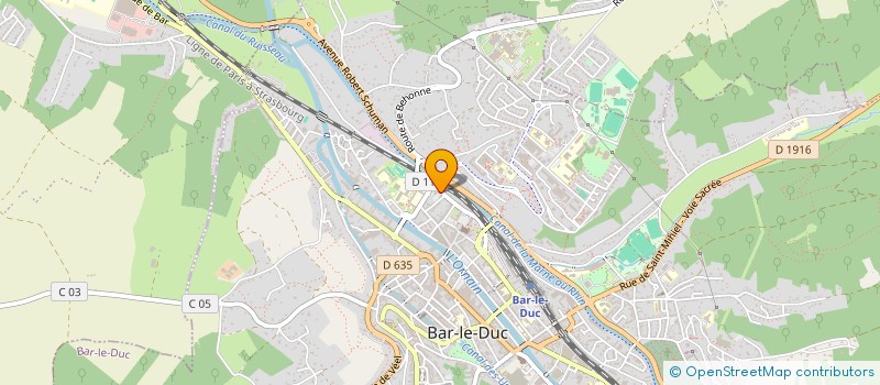 localisation de l'entreprise CONSTRUC PRO à BAR-LE-DUC