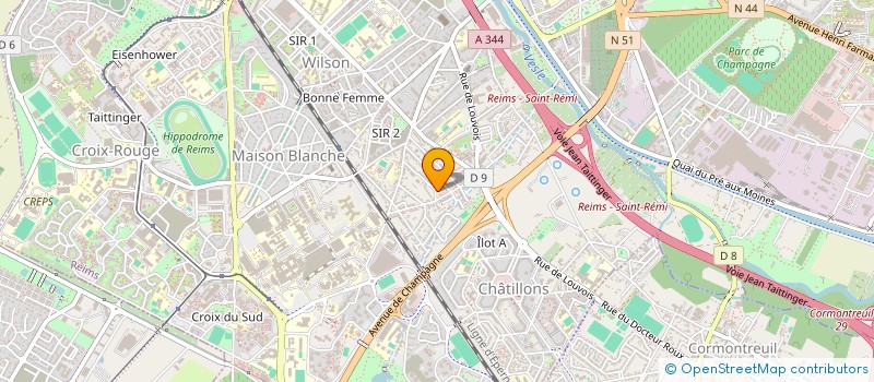 localisation de l'entreprise CONSTRUC RENFORT à REIMS