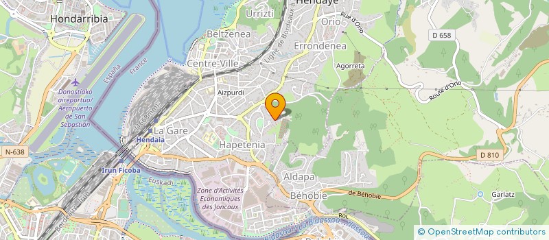 localisation de l'entreprise CONSTRUCCIONES  BOULEVARD à HENDAYE