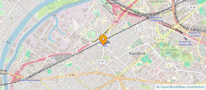 localisation de l'entreprise CONSTRUCT EQUIPEMENT MAGASIN  NANTERRE