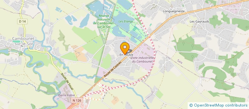 localisation de l'entreprise CONSTRUCT GENERALES ARTISANS à CAMBOUNET-SUR-LE-SOR