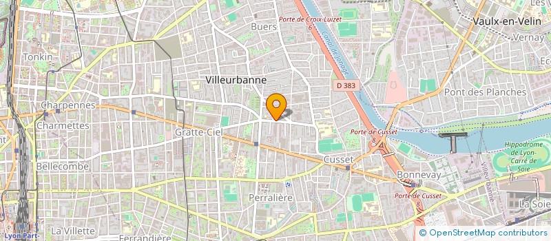 localisation de l'entreprise CONSTRUCT MECANIQUES POMMIER & GERLAND  VILLEURBANNE