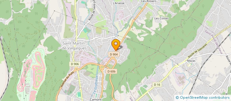 localisation de l'entreprise CONSTRUCT'OR  SAINT-MARTIN-DE-VALGALGUES