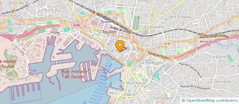 localisation de l'entreprise CONSTRUCT PEINTURE ARTISANALE BAT  TOULON