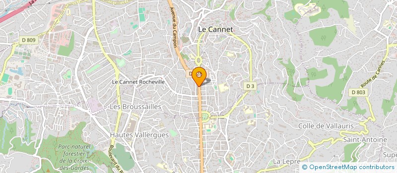 localisation de l'entreprise CONSTRUCT RENOVATION à LE CANNET
