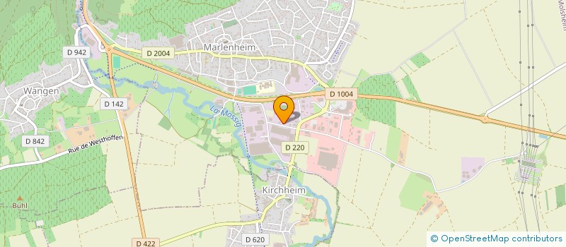 localisation de l'entreprise CONSTRUCTA  MARLENHEIM