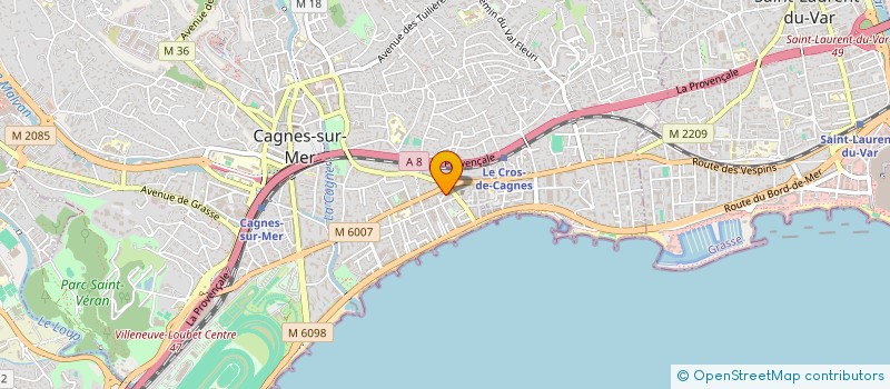 localisation de l'entreprise CONSTRUCTAJURIS  CAGNES-SUR-MER