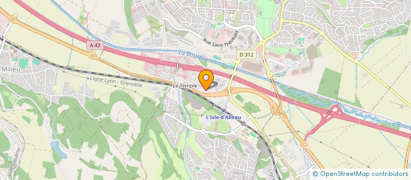 localisation de l'entreprise CONSTRUCTEUR CONCEPTEUR MAISONS INDIVIDUELLES RHONE-ALPES à BOURGOIN-JALLIEU