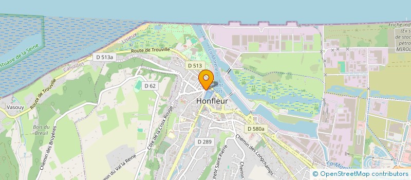 localisation de l'entreprise CONSTRUCTEUR OSSATURE BOIS  HONFLEUR