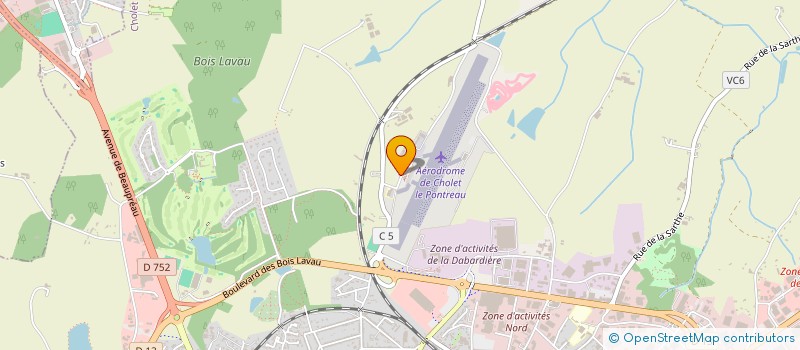 localisation de l'entreprise CONSTRUCTEURS ET RESTAURATEURS AMATEURS D'AVIONS LIGERIENS à CHOLET