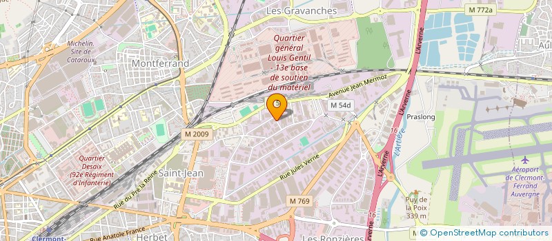 localisation de l'entreprise CONSTRUCTION 2000 à CLERMONT-FERRAND