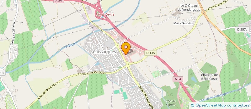 localisation de l'entreprise CONSTRUCTION 2000  CAISSARGUES