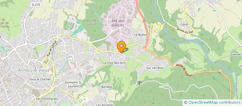 localisation de l'entreprise CONSTRUCTION 74 à ANNECY
