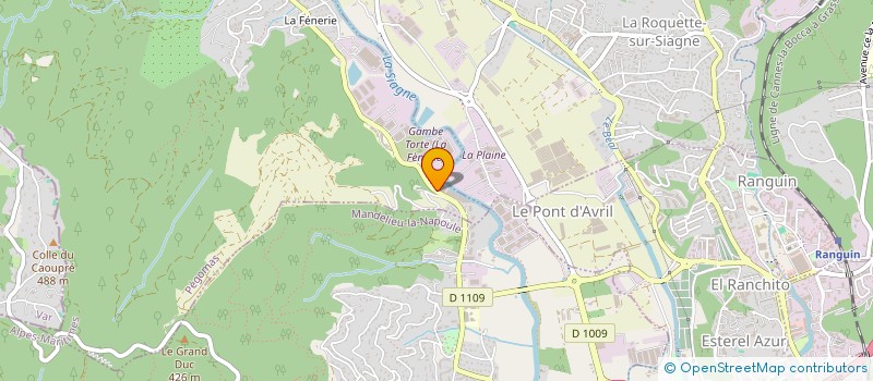 localisation de l'entreprise CONSTRUCTION  PEGOMAS