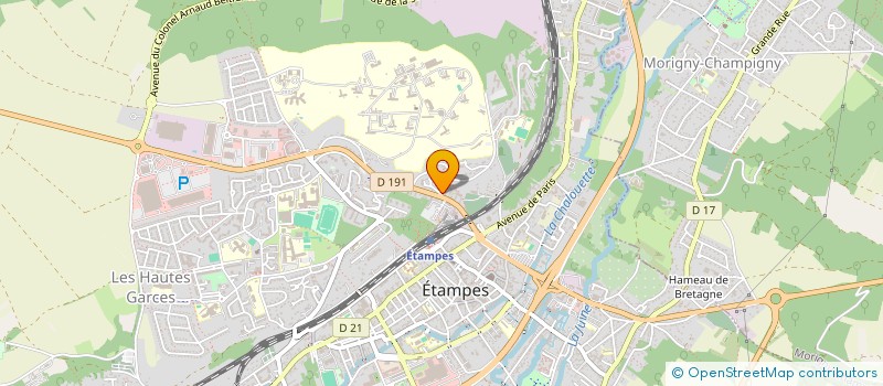 localisation de l'entreprise CONSTRUCTION AMENAGEMENT BATIMENT  ETAMPES