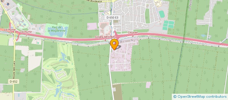 localisation de l'entreprise CONSTRUCTION AMENAGEMENT TRADITION  GUJAN-MESTRAS