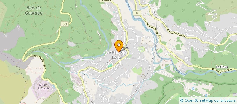 localisation de l'entreprise CONSTRUCTION BAROISE  LE BAR-SUR-LOUP