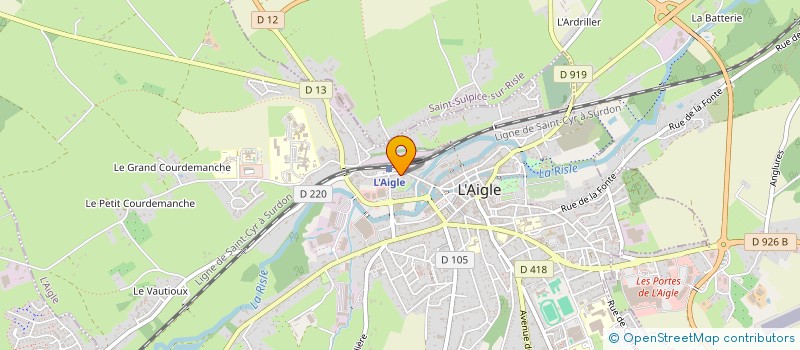 localisation de l'entreprise CONSTRUCTION BATIMENT à L'AIGLE