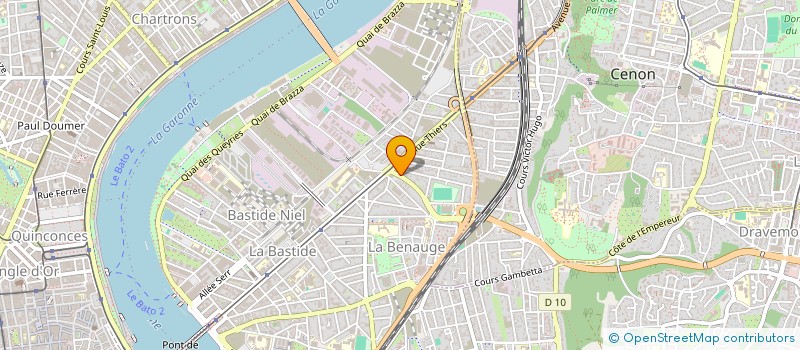 localisation de l'entreprise CONSTRUCTION BATIMENT AQUITAINE  BORDEAUX