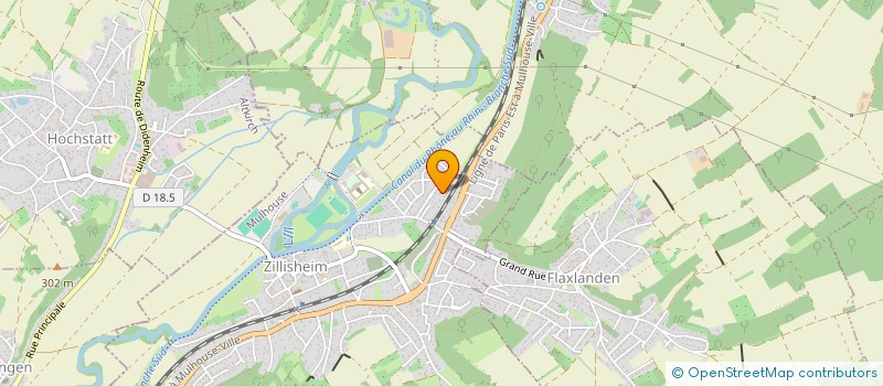 localisation de l'entreprise CONSTRUCTION BATIMENT MODERN CBM  ZILLISHEIM