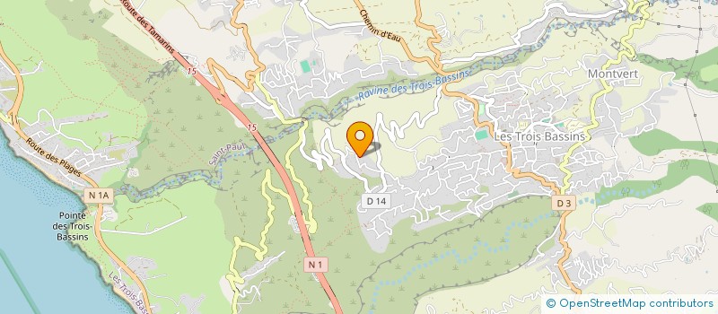 localisation de l'entreprise CONSTRUCTION BATIMENTS ET T.P.  LES TROIS-BASSINS