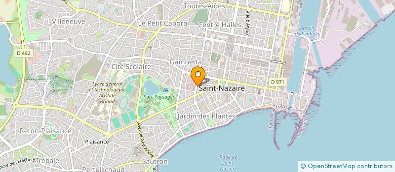 localisation de l'entreprise CONSTRUCTION BRETONNE à SAINT-NAZAIRE