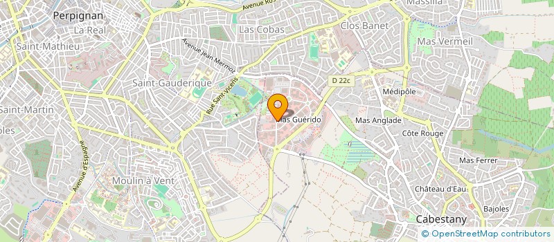 localisation de l'entreprise CONSTRUCTION CERDAGNE ROUSSILLON  CABESTANY