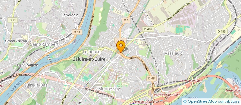 localisation de l'entreprise CONSTRUCTION-CONSEIL-BATIMENT à CALUIRE-ET-CUIRE