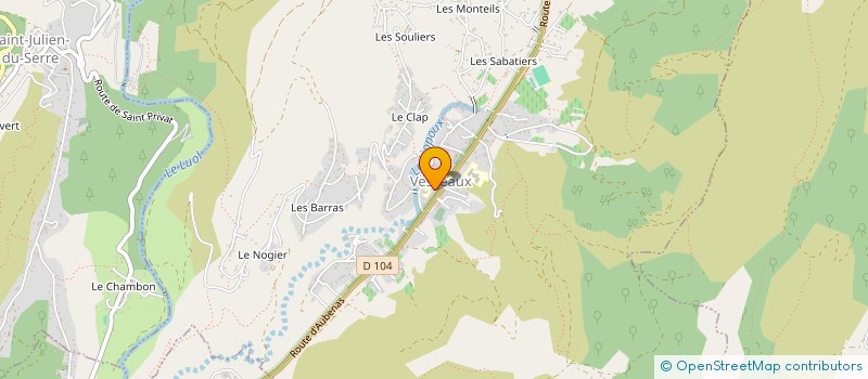 localisation de l'entreprise CONSTRUCTION D AUJOURD HUI  CLEON-D'ANDRAN