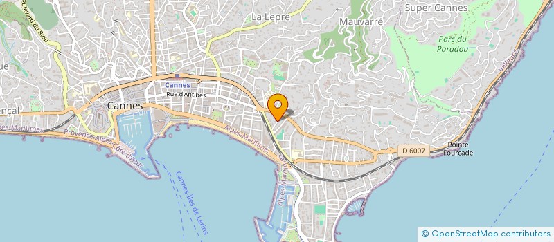 localisation de l'entreprise CONSTRUCTION D'AZUR FRANCE à CANNES