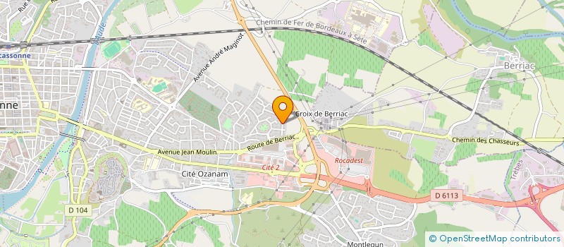 localisation de l'entreprise CONSTRUCTION D'OCCITANIE  CARCASSONNE