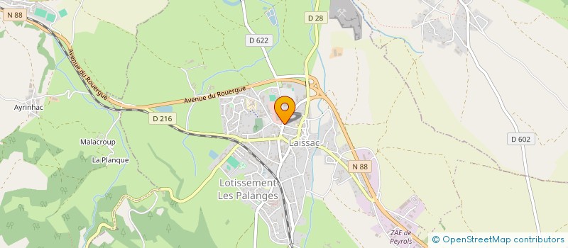 localisation de l'entreprise CONSTRUCTION D'OLT à LAISSAC-SEVERAC L'EGLISE