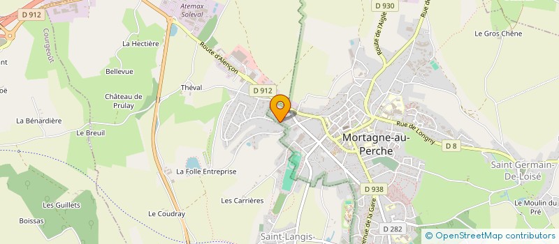 localisation de l'entreprise CONSTRUCTION DE BELLEVUE à SAINT-LANGIS-LES-MORTAGNE