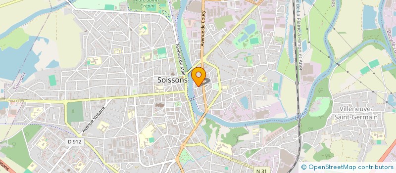 localisation de l'entreprise CONSTRUCTION DE L'AISNE à SOISSONS