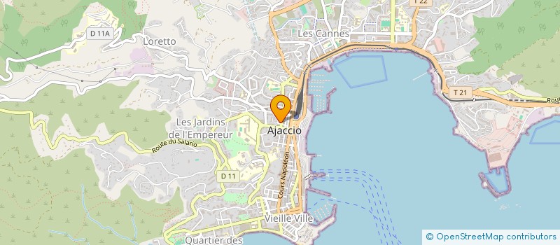 localisation de l'entreprise CONSTRUCTION DE L'ILE DE BEAUTE à AJACCIO