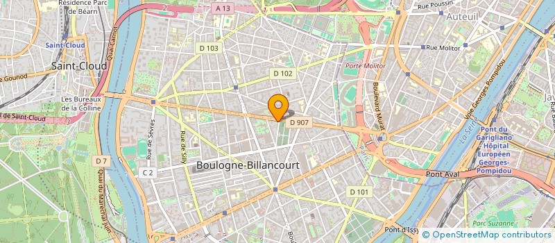 localisation de l'entreprise CONSTRUCTION DE L ILE DE FRANCE à BOULOGNE-BILLANCOURT