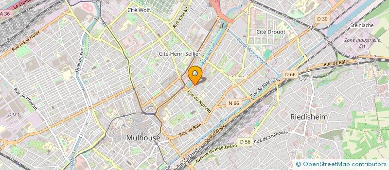 localisation de l'entreprise CONSTRUCTION DE L'ILL  MULHOUSE